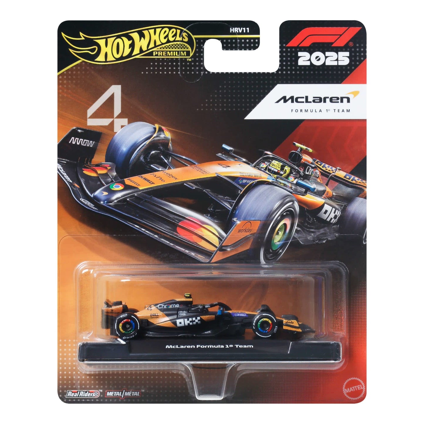Hot Wheels Premium F1 2025 McLaren Formula 1 Team (1:64)