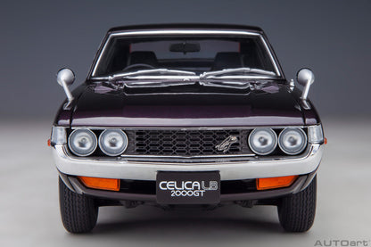 AUTOart 1973 Toyota Celica Liftback 2000GT (RA25) - Dark Purple Metallic (1:18)