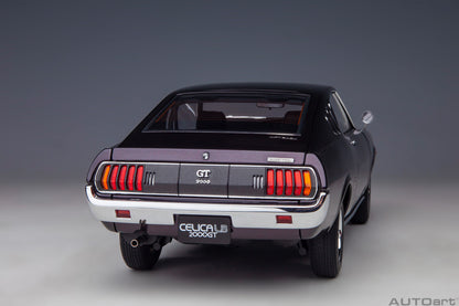 AUTOart 1973 Toyota Celica Liftback 2000GT (RA25) - Dark Purple Metallic (1:18)