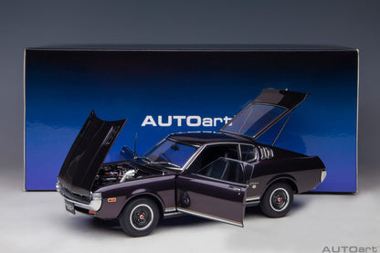 AUTOart 1973 Toyota Celica Liftback 2000GT (RA25) - Dark Purple Metallic (1:18)