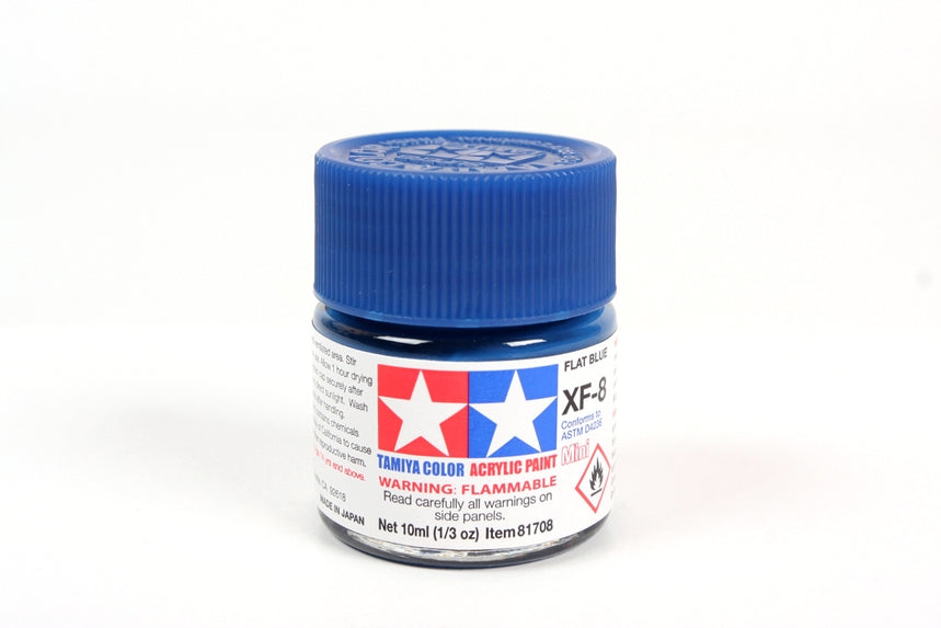 Tamiya Acrylic Mini XF-8 Flat Blue (10ml)