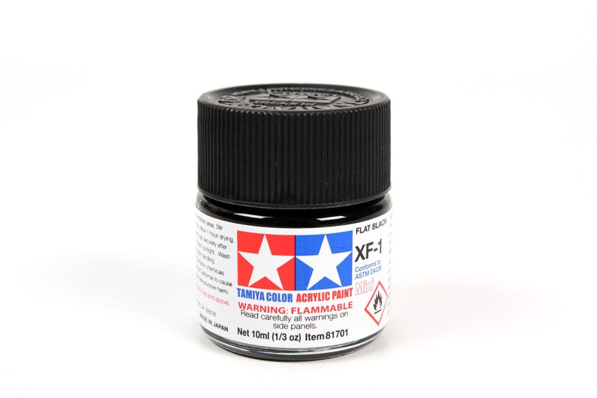 Tamiya Acrylic Mini XF-1 Flat Black (10ml)