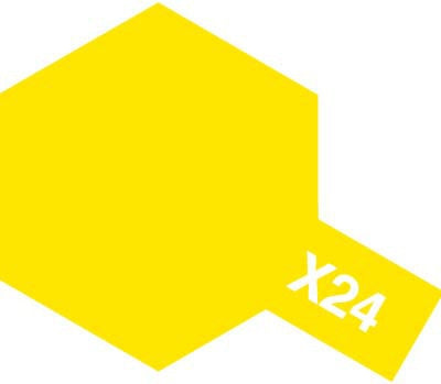 Tamiya Color Enamel Paints X-24 Clear Yellow (10ml)