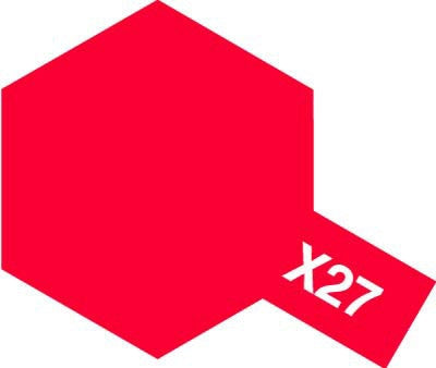 Tamiya Color Enamel Paint X-27 Clear Red (10ml)