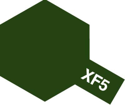 Tamiya Color Enamel Paints XF-5 Flat Green (10ml)