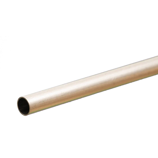 K & S Round Aluminum Tube 5/32" Outer Diameter, 0.014" Wall, 12" Long