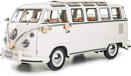 Sun Star 1962 Volkswagen Samba - White (Wedding Version) (1:12)