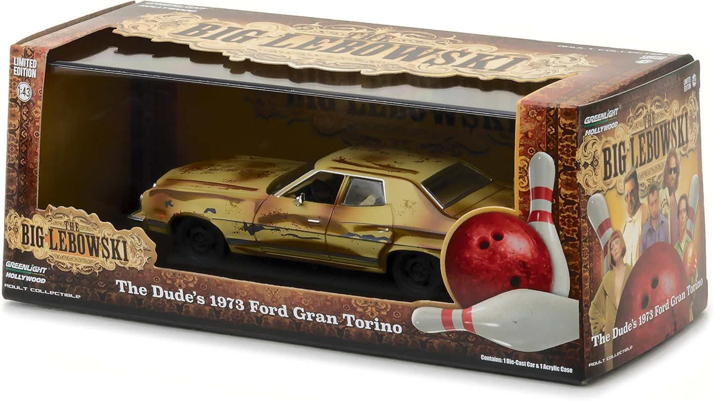 Greenlight The Big Lebowski The Dude's 1973 Ford Gran Torino (1:43)
