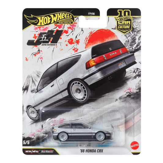 Hot Wheels Premium Car Culture Japan Historics 5 1988 Honda CRX (1:64)