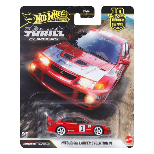 Hot Wheels Premium Car Culture Thrill Climbers Mitsubishi Lancer Evolution VI (1:64)