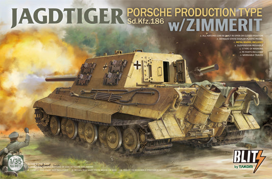 Takom Jagdtiger Porsche Production Type with Zimmerit (1:35)