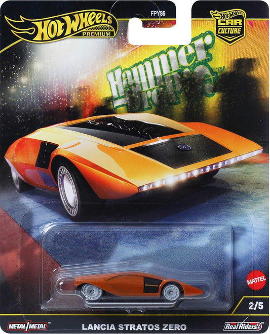 Hot Wheels Premium Car Culture Hammer Drop Lancia Stratos Zero (1:64)