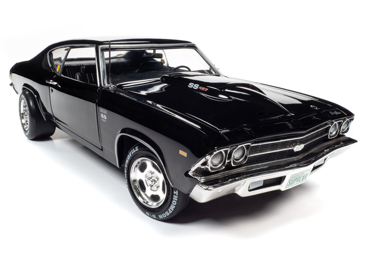 Auto World 1969 Baldwin Motion Chevelle Phase III - Tuxedo Black (1:18)