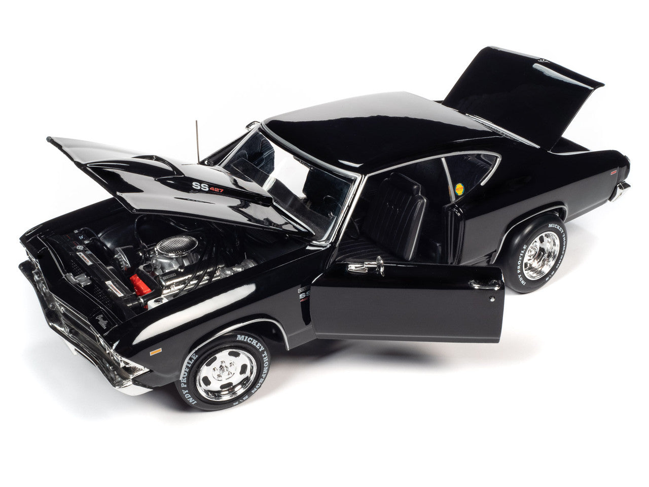 Auto World 1969 Baldwin Motion Chevelle Phase III - Tuxedo Black (1:18)