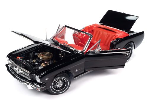 Auto World 1964.5 Ford Mustang Convertible - Raven Black (1:18)