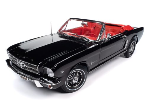 Auto World 1964.5 Ford Mustang Convertible - Raven Black (1:18)