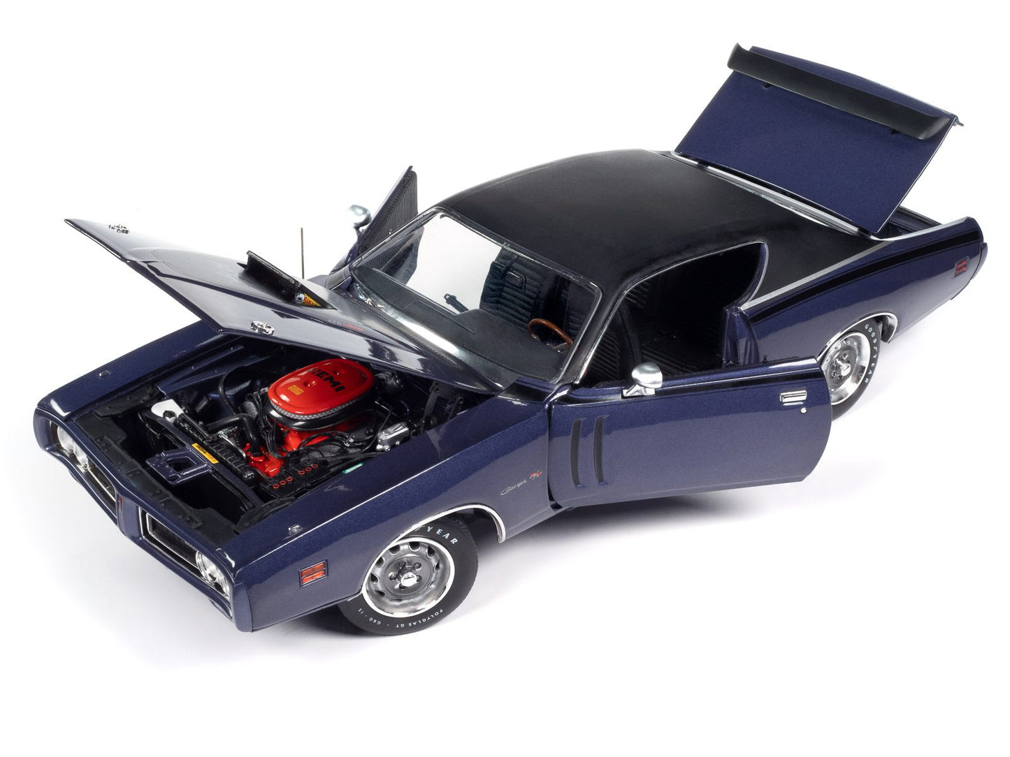 Auto World 1971 Dodge Charger R/T MCACN - Plum Crazy (1:18)