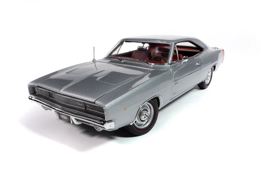 Auto World MCACN 1968 Dodge Charger R/T - Silver (1:18)