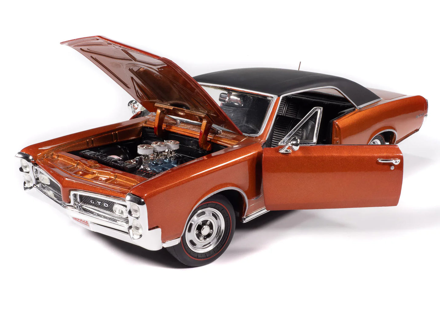 Auto World Hemmings Muscle Machines 1966 Pontiac GTO - Copper Blaze (1:18)