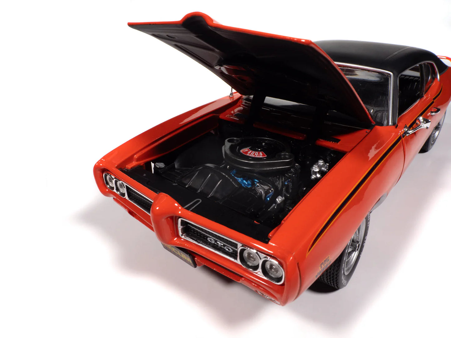 Auto World Mecum Auctions 1969 Pontiac GTO Judge - Carousel Red (1:18)