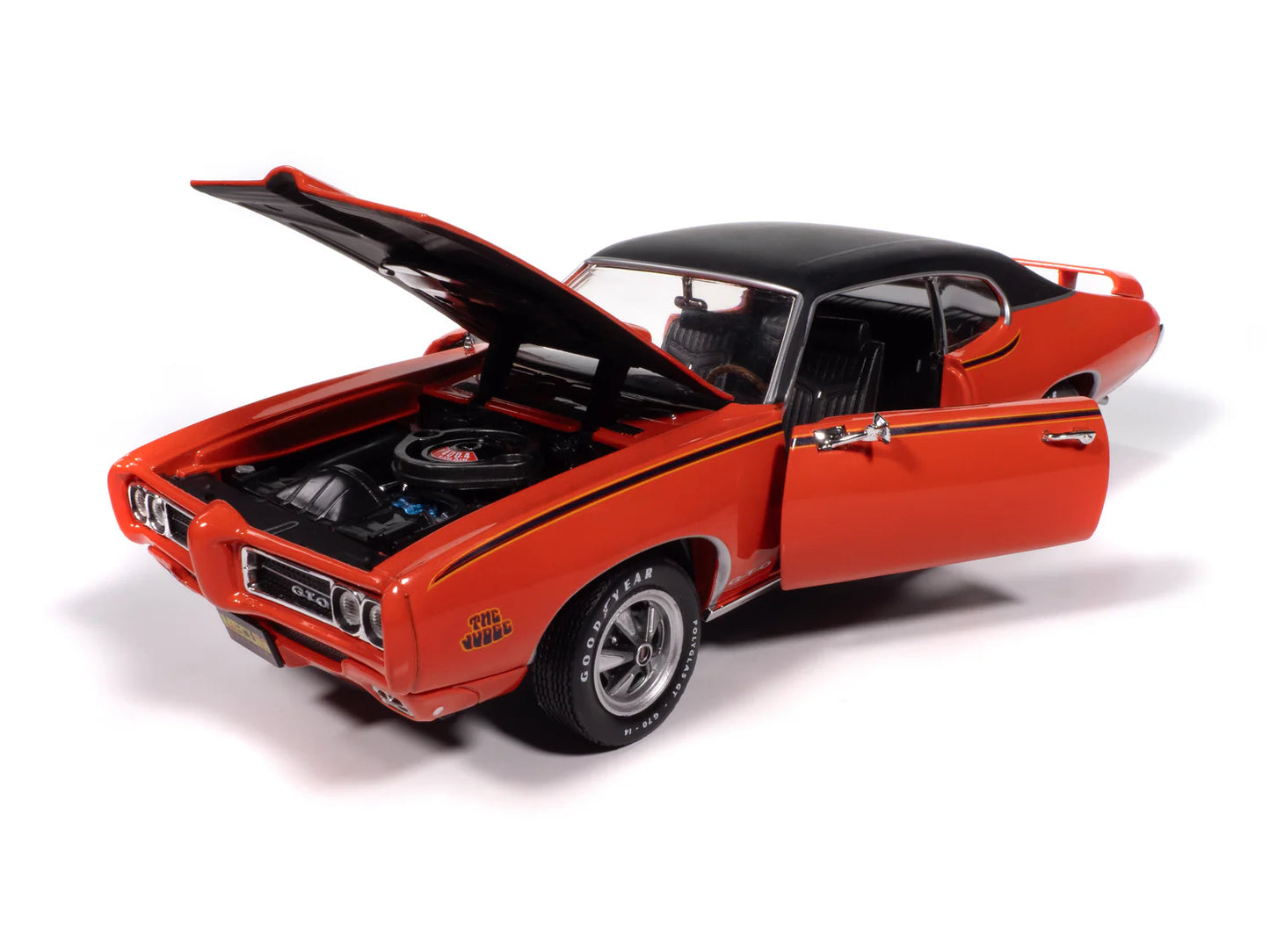 Auto World Mecum Auctions 1969 Pontiac GTO Judge - Carousel Red (1:18)