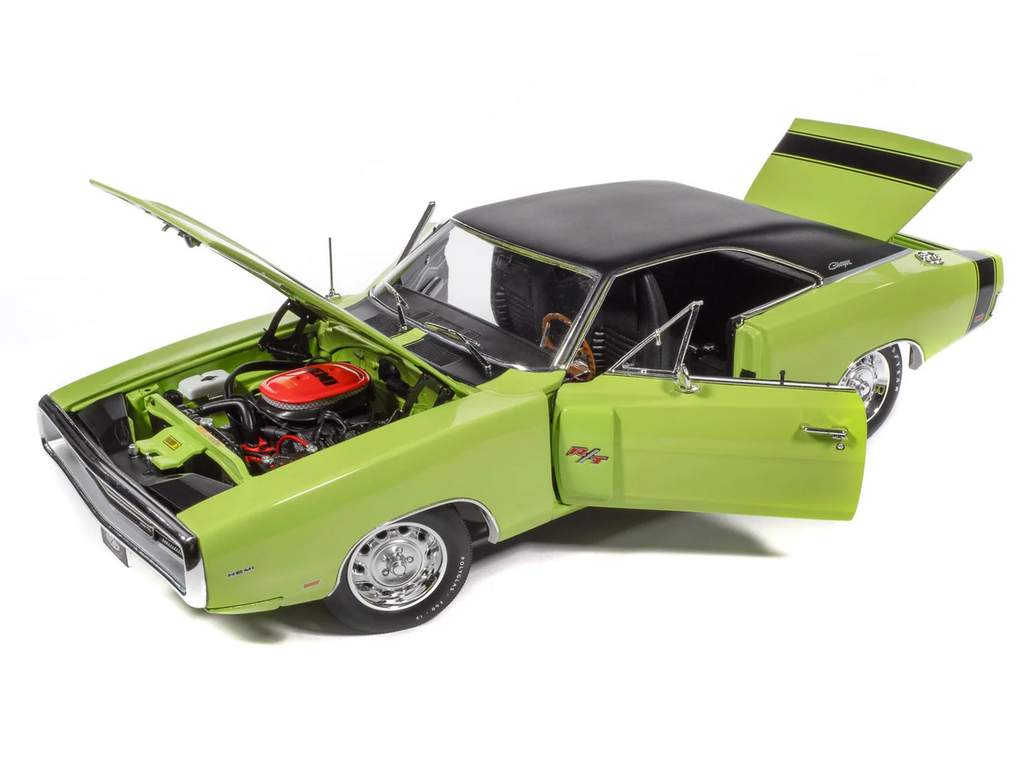 Auto World MCACN 1970 Dodge Charger R/T - Sublime Green (1:18)