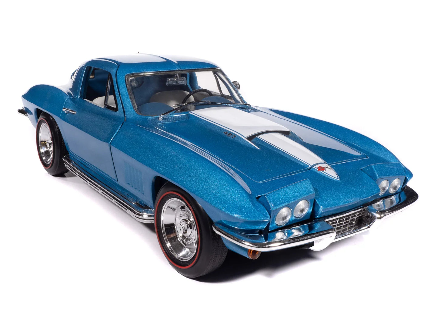 Auto World 1967 Chevrolet Corvette Stingray - Marina Blue (1:18)