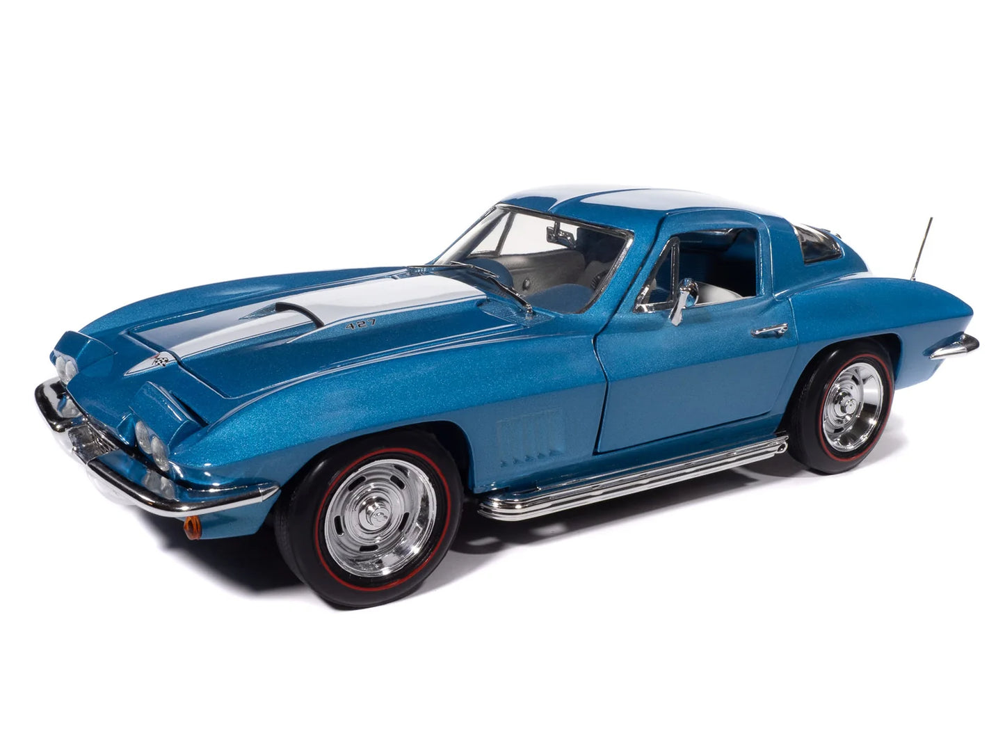 Auto World 1967 Chevrolet Corvette Stingray - Marina Blue (1:18)