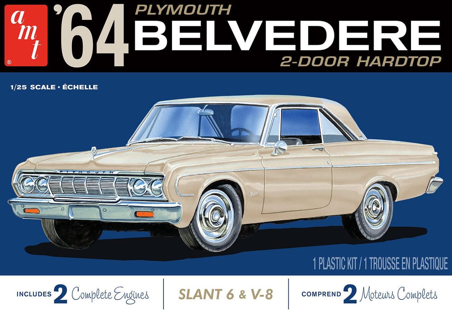 AMT 1964 Plymouth Belvedere 2 Door Hardtop (1:25)