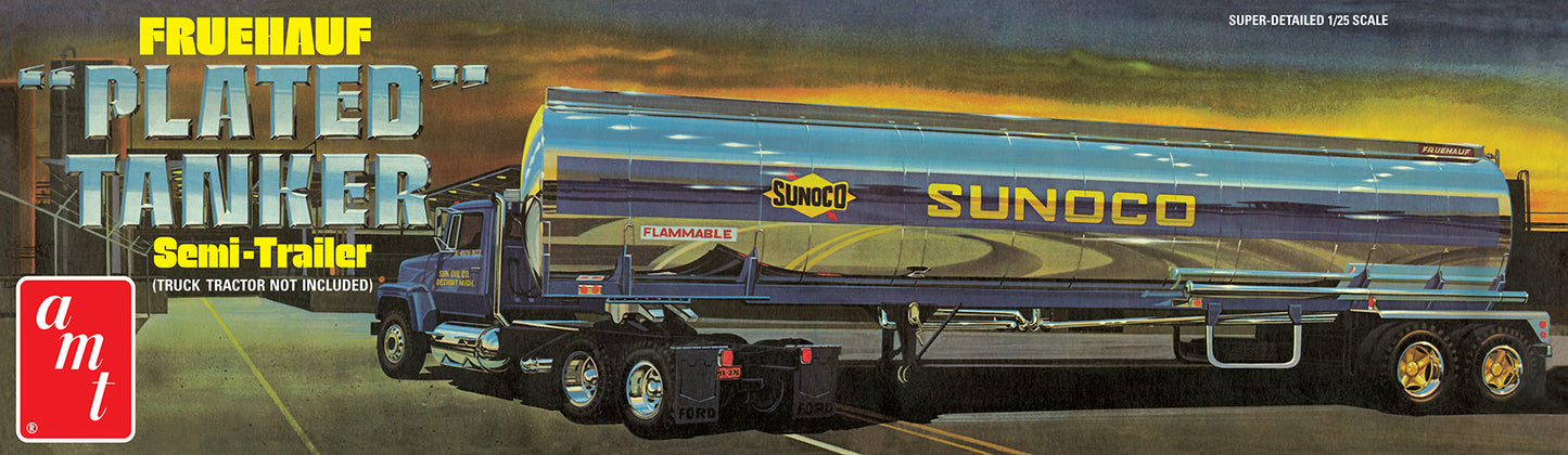 AMT Fruehauf Sunoco Plated Tanker Semi-Trailer (1:25)