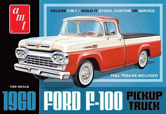 AMT 1960 Ford F-100 Pickup Truck & Trailer (1:25)
