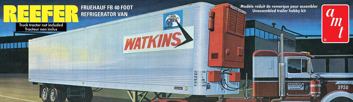 AMT Fruehauf Watkins FB 40 Foot Refrigerator Van (Reefer) (1:25)