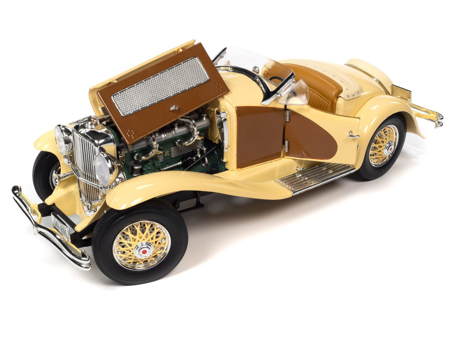 Auto World 1935 Duesenberg SSJ Speedster - Yukon Gold & Chocolate Brown (1:18)