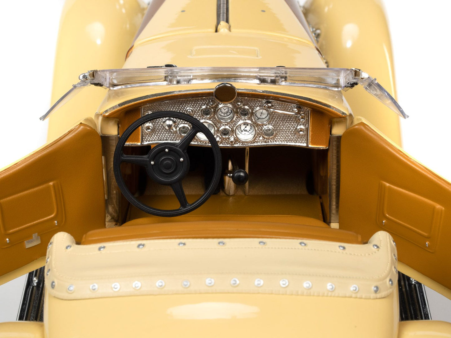 Auto World 1935 Duesenberg SSJ Speedster - Yukon Gold & Chocolate Brown (1:18)