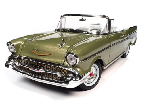 Auto World 1957 Chevy Bel Air Convertible - Laurel Green (1:18)