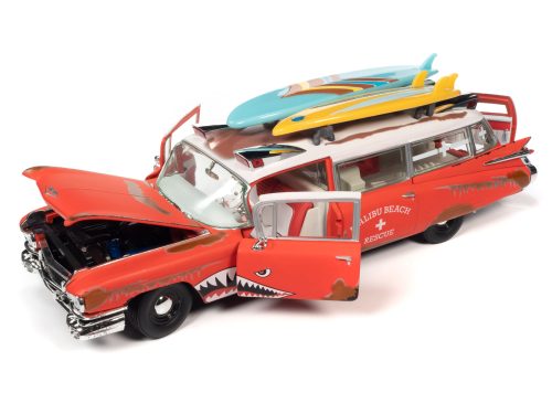 Auto World 1959 Cadillac Eldorado Ambulance - Surf Shark (1:18)