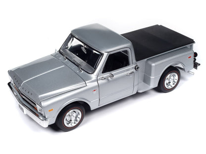 Auto World 1968 Chevy C10 Stepside - Silver Poly (1:18)