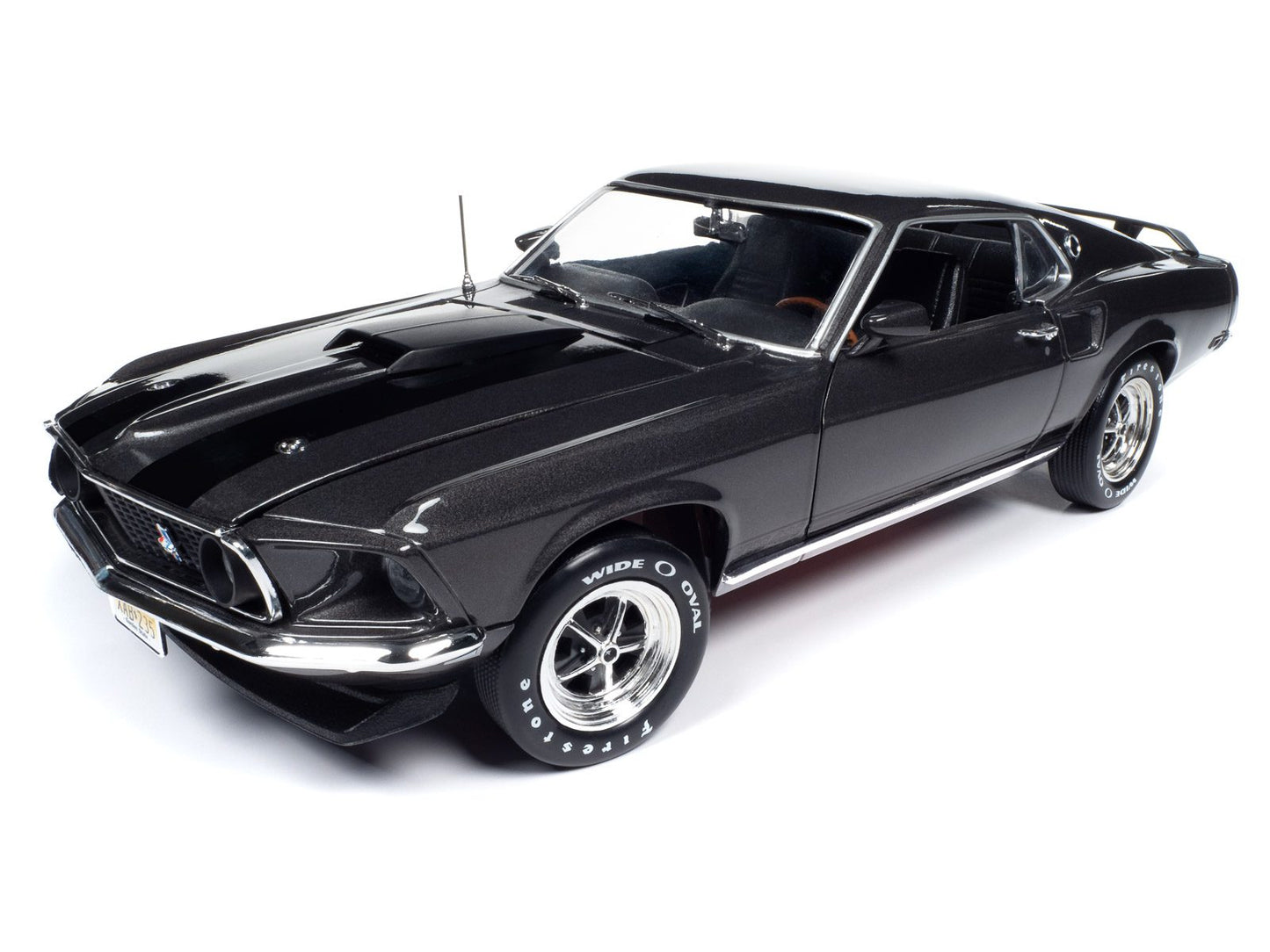 Auto World John Wick 1969 Ford Mustang - Hitman Gray Metallic with Flat Black Stripes (1:18)