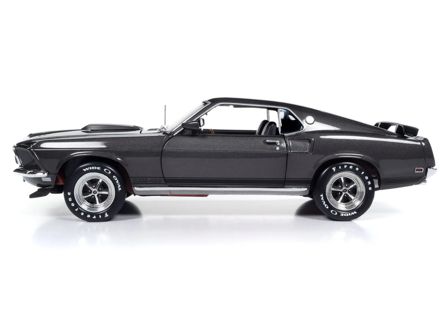 Auto World John Wick 1969 Ford Mustang - Hitman Gray Metallic with Flat Black Stripes (1:18)