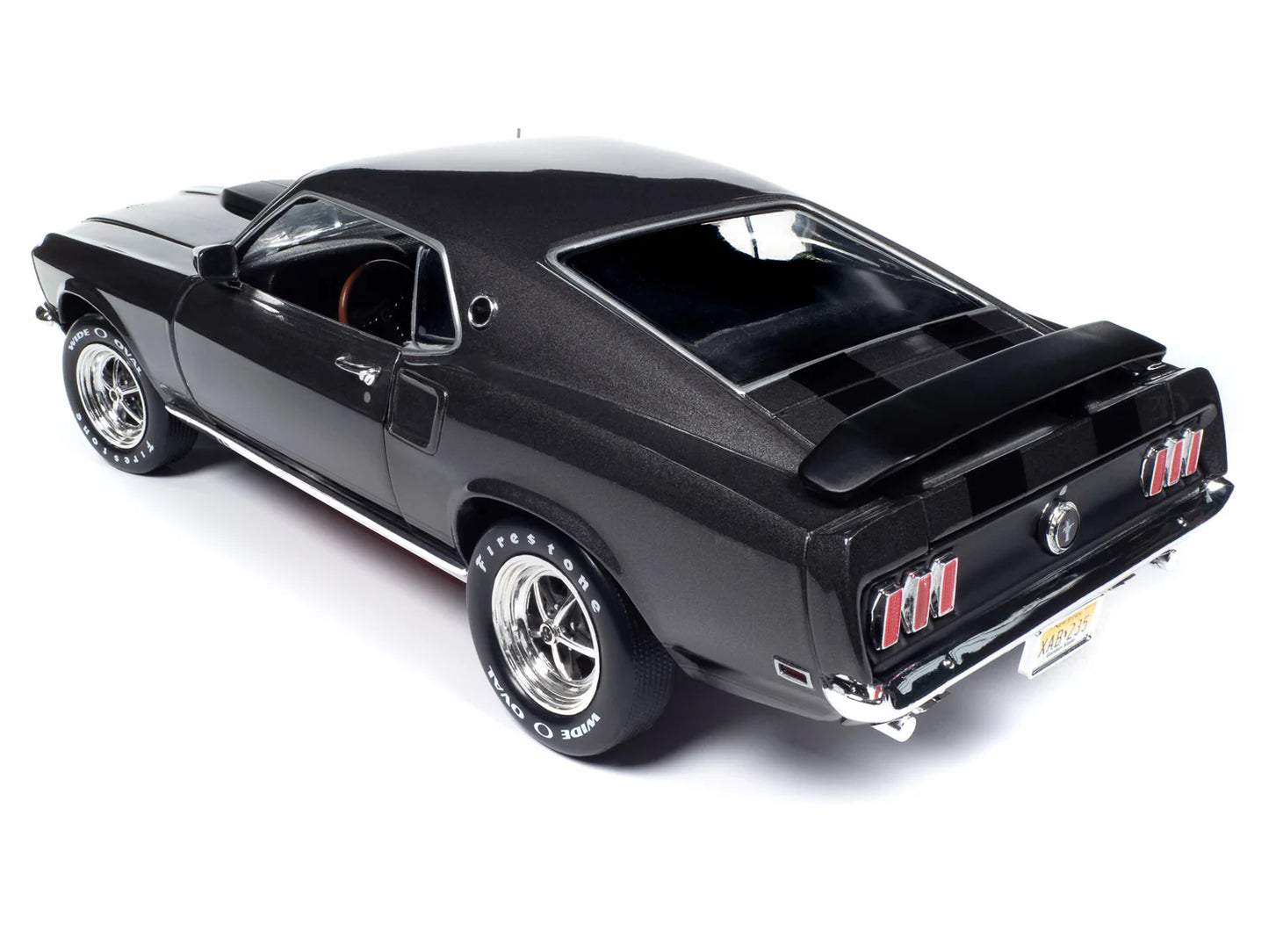 Auto World John Wick 1969 Ford Mustang - Hitman Gray Metallic with Flat Black Stripes (1:18)