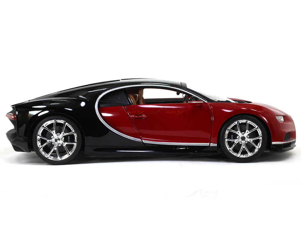 Maisto Special Edition Bugatti Chiron - Red/Black with Chrome (1:18)