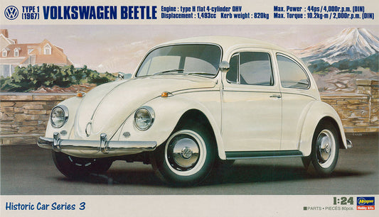 Hasegawa 1967 Volkswagen Beetle Type 1 (1:24)