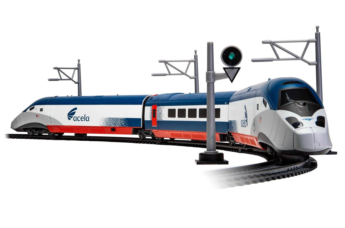 Hornby Amtrak acela Battery Operated Train Set (HO Scale)