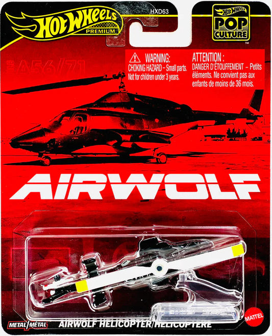 Hot Wheels Premium Pop Culture Airwolf Helicopter (1:64)