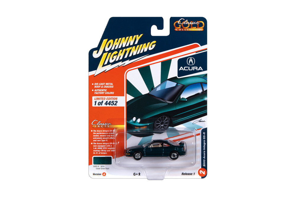 Johnny Lightning 2000 Acura Integra GS-R - Clover Green Pearl (1:64)