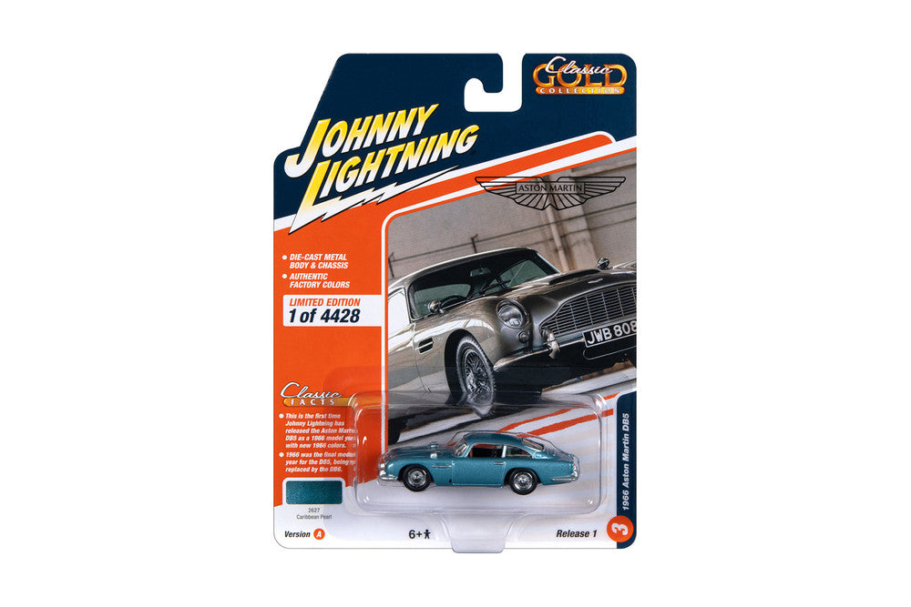 Johnny Lightning 1966 Aston Martin DB5 - Caribbean Pearl (1:64)
