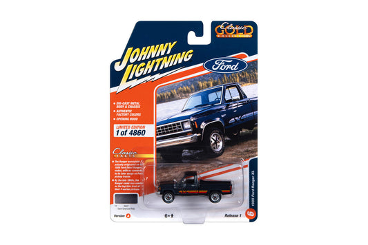 Johnny Lightning 1985 Ford Ranger XL - Dark Charcoal Poly (1:64)