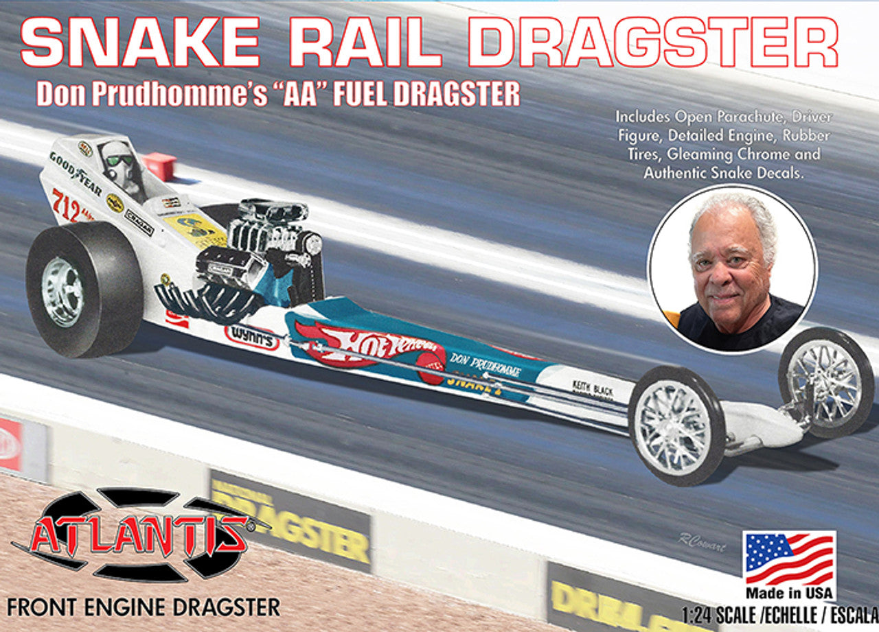 Atlantis Don Prudhomme's "AA" Fuel Dragster - Snake Rail Front Engine Dragster (1:24)