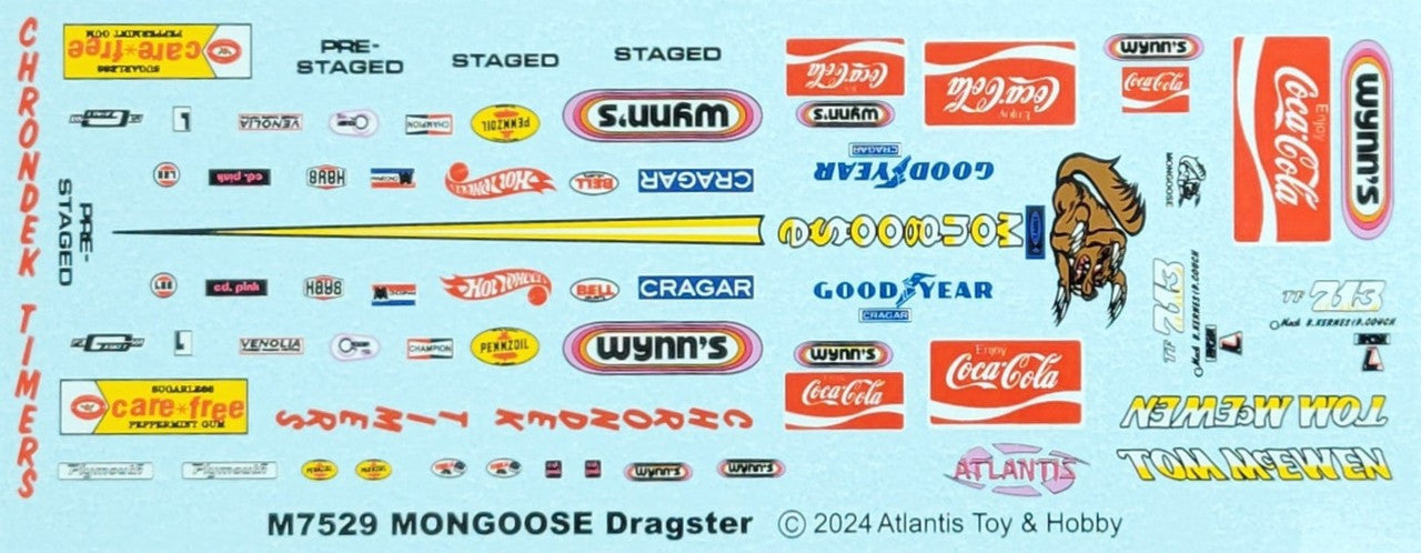 Atlantis Tom McEwen's Mongoose Rear Engine Dragster (1:24)