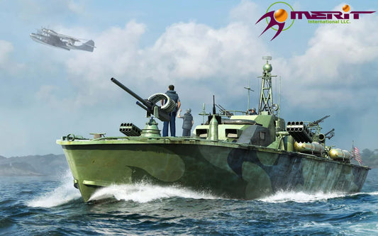 Merit U.S. Navy Elco 80' Motor Patrol Torpedo Boat - Late Type (1:48)